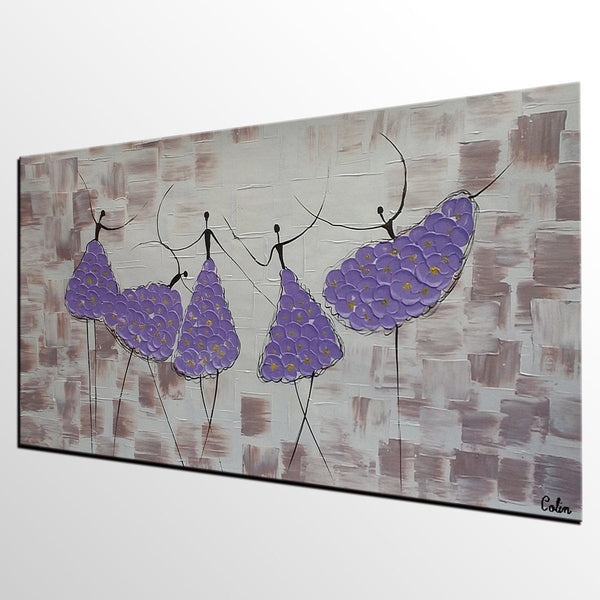 Simple Contemporary Paintings, Wall Art Painting, Buy Wall Art Online, Ballet Dancer Painting, Abstract Painting for Sale, Original Artwork-LargePaintingArt.com