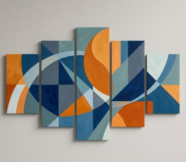 Dining Room Modern Wall Art Paintings, Large Modern Canvas Artwork, Original Abstract Paintings