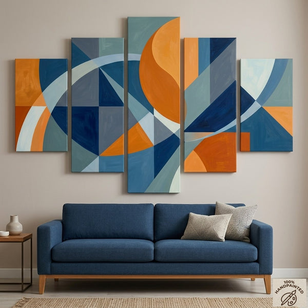 Dining Room Modern Wall Art Paintings, Large Modern Canvas Artwork, Original Abstract Paintings