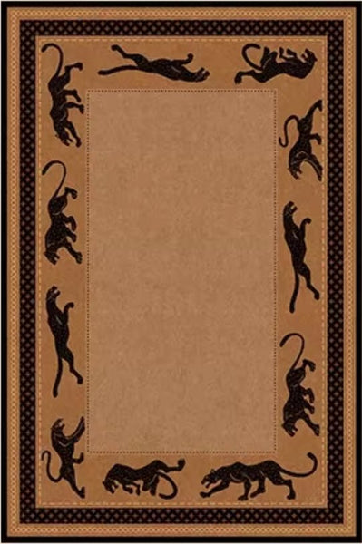 Large Modern Rugs for Living Room, Mid Century Cheetah Pattern Modern Rugs for Dining Room, Modern Rug Ideas for Bedroom-Paintingforhome