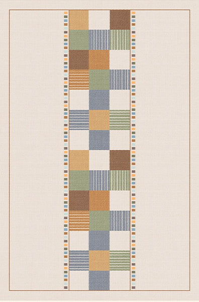 Modern Runner Rugs Next to Bed, Colorful Mid Century Rugs, Abstract Contemporary Modern Rugs for Living Room, Modern Rugs for Apartment