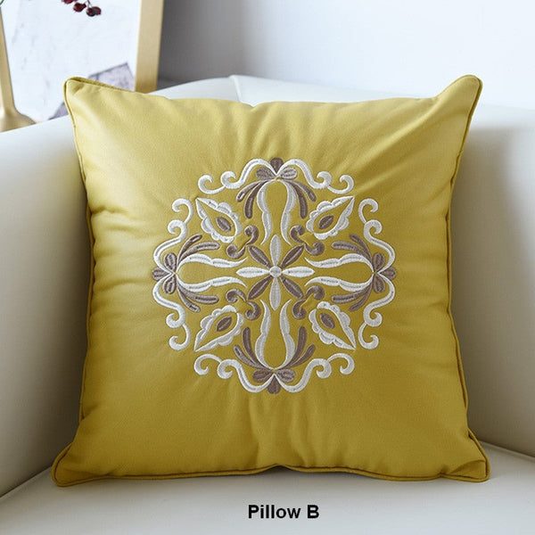 Decorative Flower Pattern Throw Pillows for Couch, Modern Throw Pillows, Contemporary Decorative Pillows, Modern Sofa Pillows-Paintingforhome