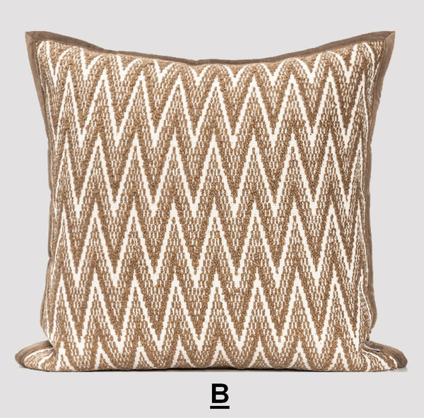 Large Modern Pillows for Couch, Modern Square Pillows, Contemporary Throw Pillows for Living Room, Modern Decorative Sofa Pillows-Paintingforhome