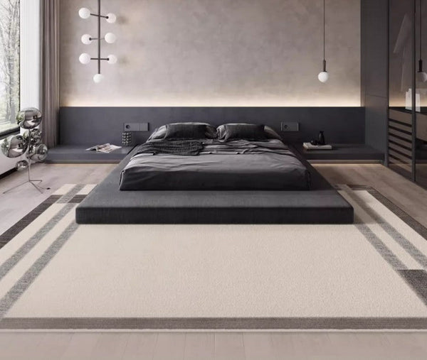 Geometric Contemporary Modern Rugs Next to Bed, Modern Carpets for Office, Abstract Area Rugs for Living Room, Modern Soft Rugs under Dining Room Table-Paintingforhome