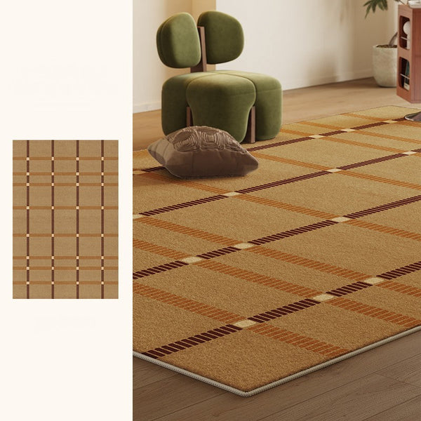 Modern Carpets Next to Bed, Contemporary Area Rugs for Bedroom, Mid Century Area Rugs, Modern Rugs under Dining Room Table-Paintingforhome