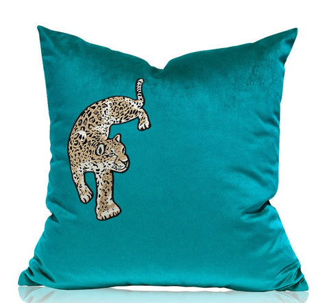 Decorative Pillows for Living Roomï¼?Contemporary Throw Pillows, Cheetah Decorative Cushion, Modern Sofa Pillows-Paintingforhome