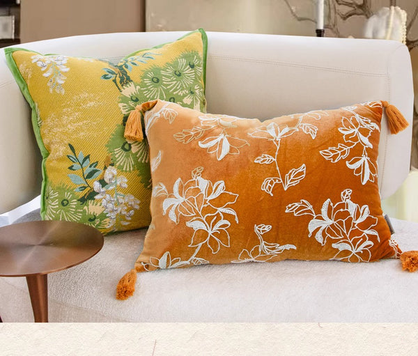 Decorative Cushion Covers, Decorative Pillow Arrangement Ideas for Interior Design, Unique Decorative Pillows for Bedroom, Modern Decorative Pillows for Couch-Paintingforhome