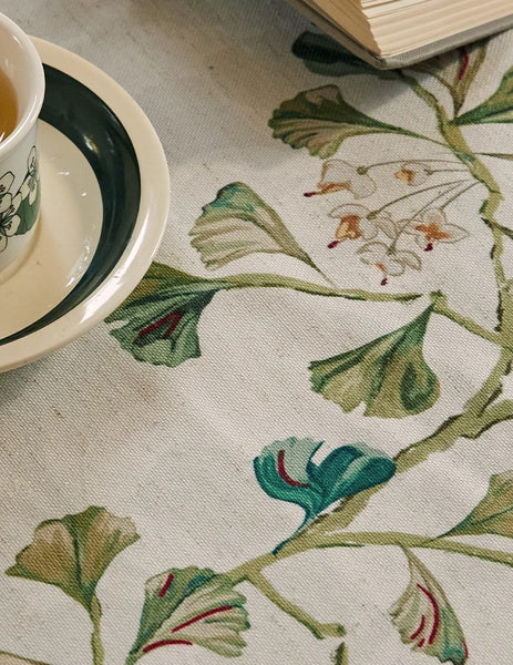 Ginkgo Leaves Table Covers, Square Tablecloth for Kitchen, Extra Large Modern Rectangular Tablecloth for Dining Room Table, Large Tablecloth for Round Table-Paintingforhome