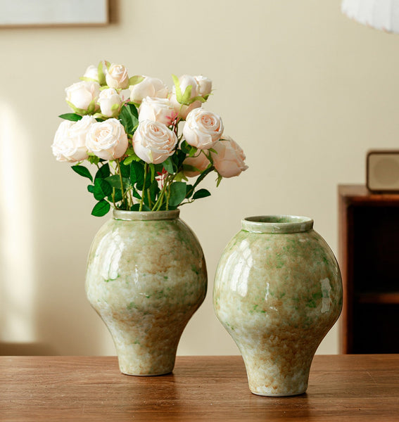 Centerpiece Ceramic Bud Vases, Porcelain Flower Vases, Flower Vases on Table, Handmade Water Holding Flower Vase-Paintingforhome