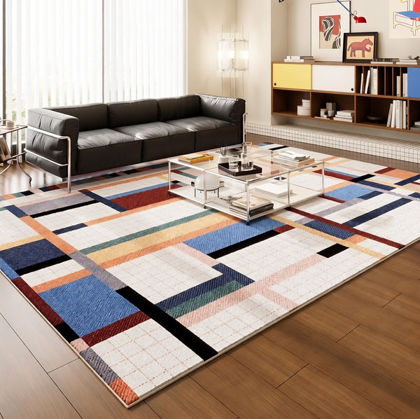 Modern Carpets for Office, Abstract Modern Rugs, Contemporary Modern Rugs Next to Bed, Geometric Modern Rugs under Dining Room Table