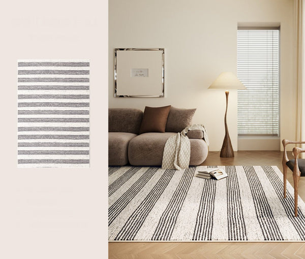 Contemporary Modern Rugs for Bedroom, Geometric Modern Rugs for Sale, Modern Rug Placement Ideas for Living Room, Abstract Rugs for Dining Room-Paintingforhome