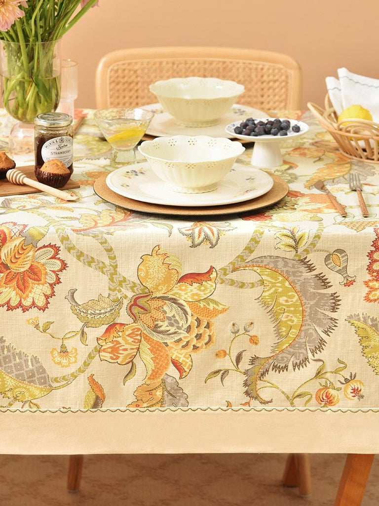 Large Rectangular Tablecloth Extra Large Rectangle Tablecloth for Dining Room Table, Country Farmho ...