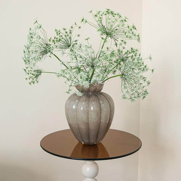 Color Glaze Vase, Contemporary Vases for Modern Home Decor, Handmade Liuli Vases, Glass Bud Vases, Centerpiece Vases on Table-Paintingforhome