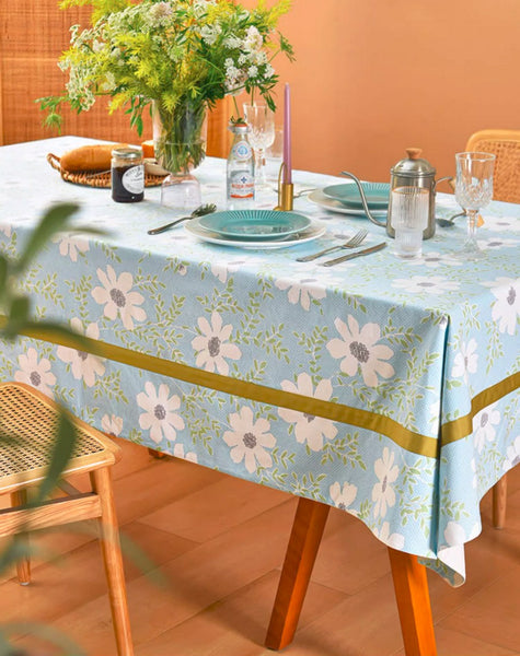 Modern Table Cloths for Dining Room, Farmhouse Cotton Table Cloth, Kitchen Rectangular Table Covers, Square Tablecloth for Round Table, Wedding Tablecloth-Paintingforhome