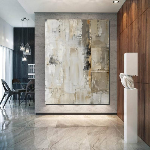 Oversized Wall Art Painting for Sale, Modern Acrylic Canvas Painting, Heavy Texture Paintings, Palette Knife Paniting, Acrylic Painting on Canvas-Paintingforhome