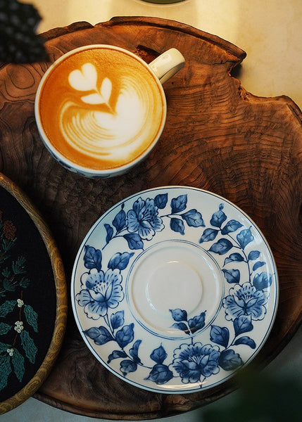 Traditional Tea Cup Set, Porcelain Tea Cups, Floral Tea Cup Set, Classic British Tea Cups, Elegant Tea Cup With Saucer, Ceramic Tea Cup with Saucer, Tea Cup Set, Vintage Tea Cup Set, Modern Ceramic Cups-Paintingforhome