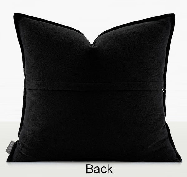 Large Modern Sofa Pillow Cases, Black Decorative Pillow Covers, Cheetah Modern Pillows for Couch, Abstract Decorative Throw Pillows for Living Room-Paintingforhome