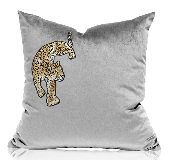 Cheetah Decorative Throw Pillows, Decorative Pillows for Living Room, Modern Sofa Pillows, Contemporary Throw Pillows-Paintingforhome
