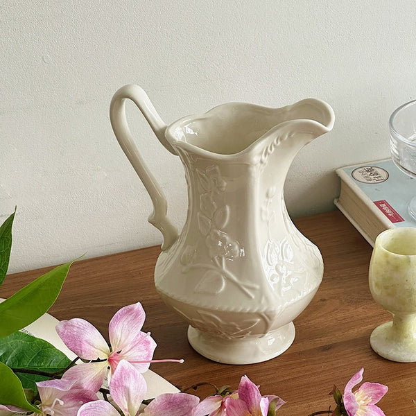 Ceramic Bud Vases, Small Flower Vases on Table, Rustic Porcelain Flower Vases, Handmade Water Holding Flower Vases