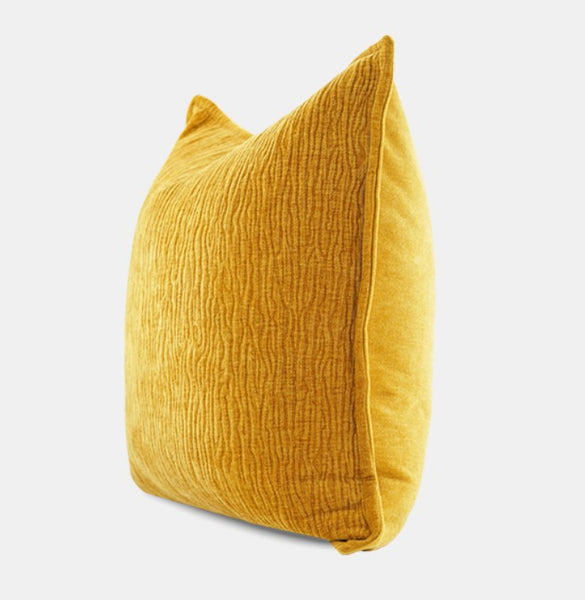 Contemporary Modern Pillows for Couch, Large Modern Sofa Cushion, Yellow Decorative Pillow Covers, Simple Decorative Throw Pillows for Living Room-Paintingforhome
