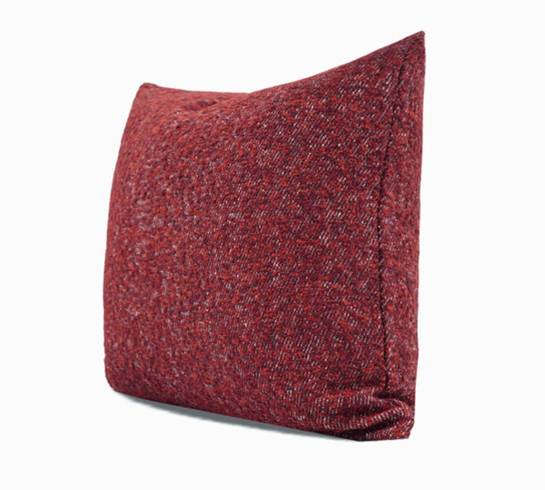 Large Abstract Throw Pillows for Couch, Contemporary Throw Pillow for Living Room, Red Modern Square Pillows, Modern Sofa Throw Pillows-Paintingforhome