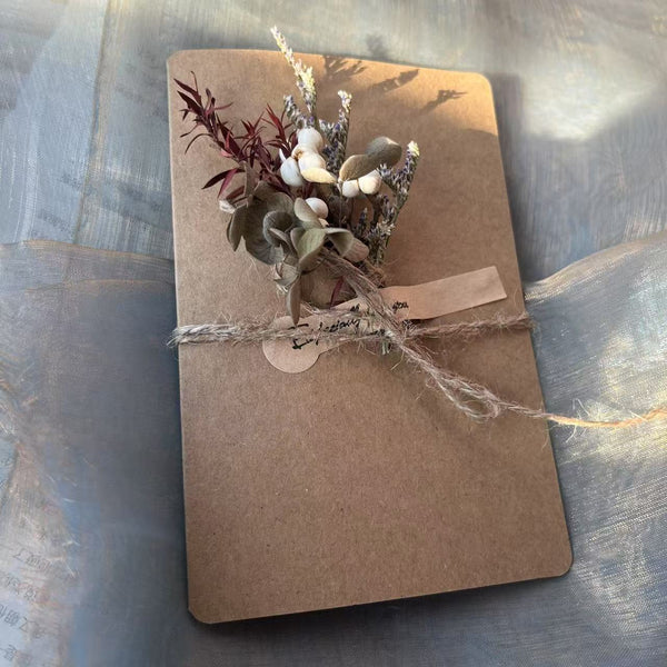 Creative Birthday Greeting Card, Wedding Greeting Card, Unique Anniversary Greeting Card, Beautiful Valentine's Day Greeting Card, Original Handmade Dried Flower Greeting Cards-Paintingforhome