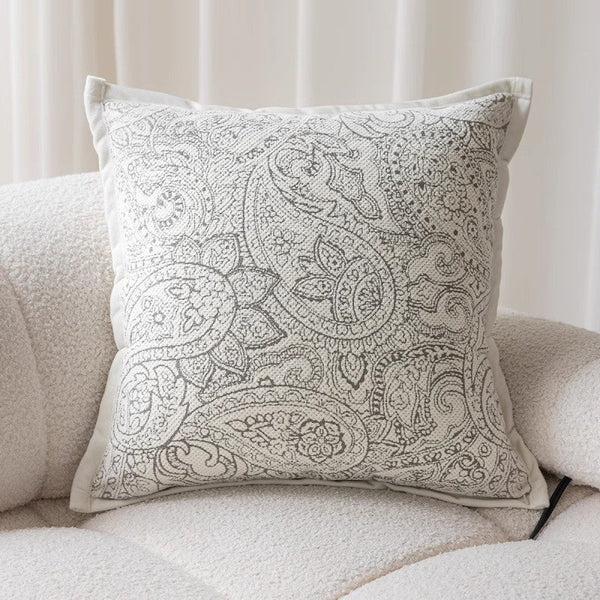 Modern Sofa Pillows, Decorative Throw Pillows for Couch, Embroider Flower Pillow Covers, Farmhouse Flower Decorative Pillows-Paintingforhome
