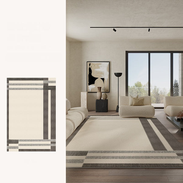 Geometric Contemporary Modern Rugs Next to Bed, Modern Carpets for Office, Abstract Area Rugs for Living Room, Modern Soft Rugs under Dining Room Table-Paintingforhome