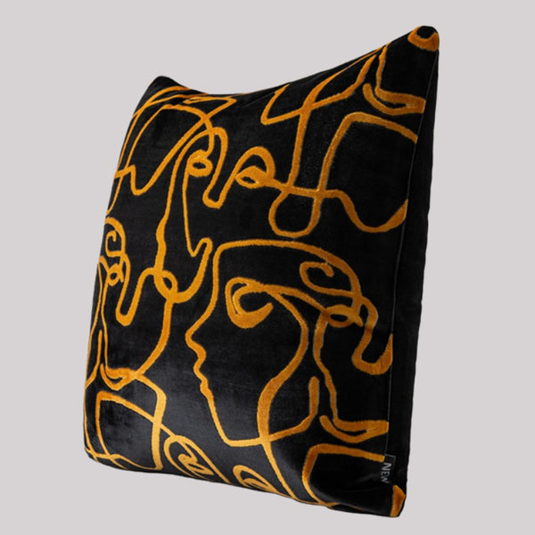 Modern Sofa Throw Pillows for Bedroom, Large Decorative Sofa Pillows, Abstract Contemporary Pillow for Couch-Paintingforhome