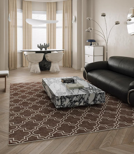 Abstract Contemporary Modern Rugs for Living Room, Extra Large Modern Rugs for Bedroom, Geometric Modern Rug Placement Ideas-Paintingforhome