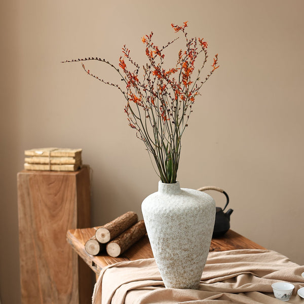 Dried Fire Orchid Bouquet, Natural Decorations, Flower Arrangement, Handmade Artificial Flower, Natural Dried Flowers-Paintingforhome