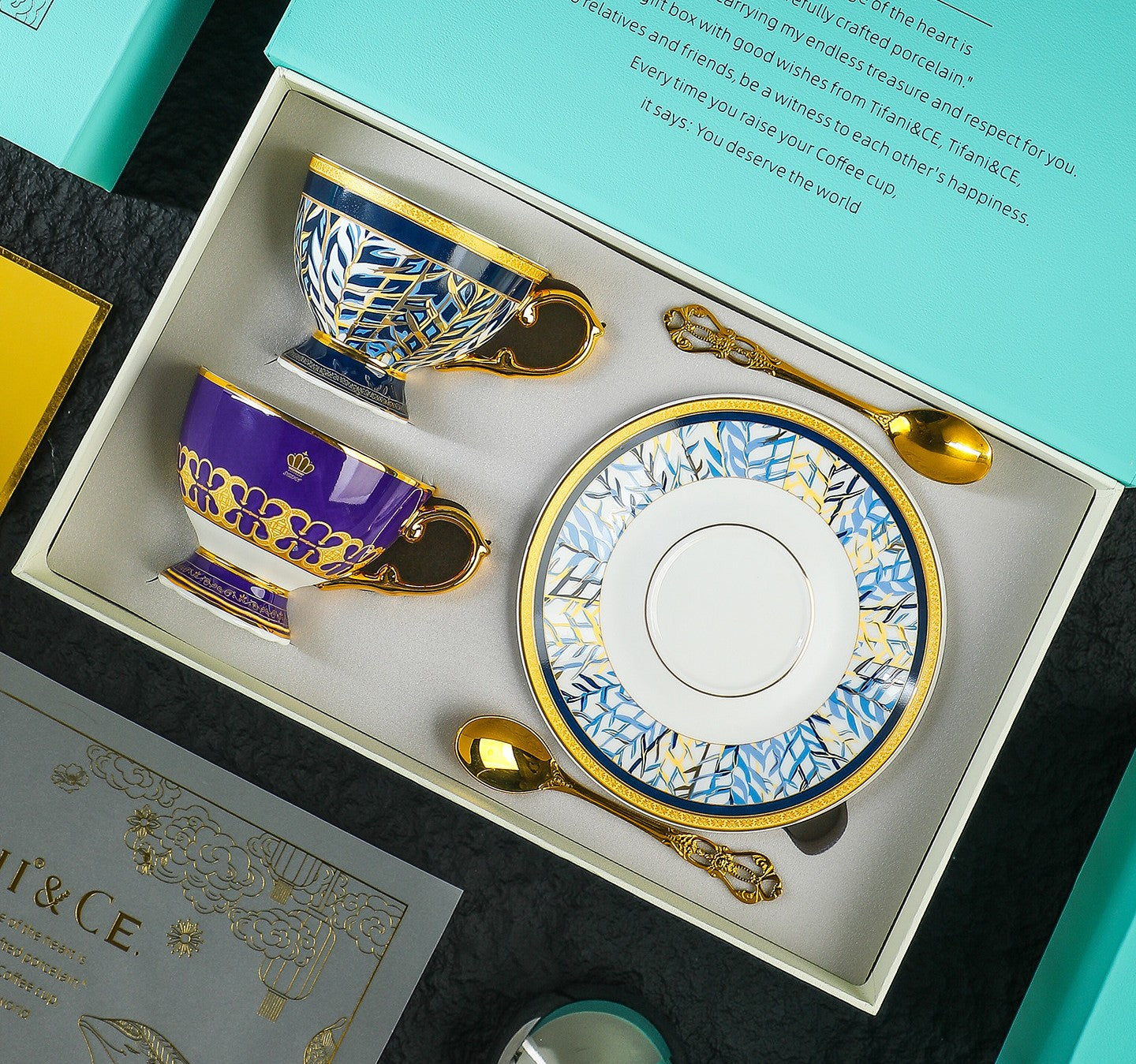 Beautiful British Tea Cup With Saucer Elegant, Fine Porcelain Dinnerware For Tea Time