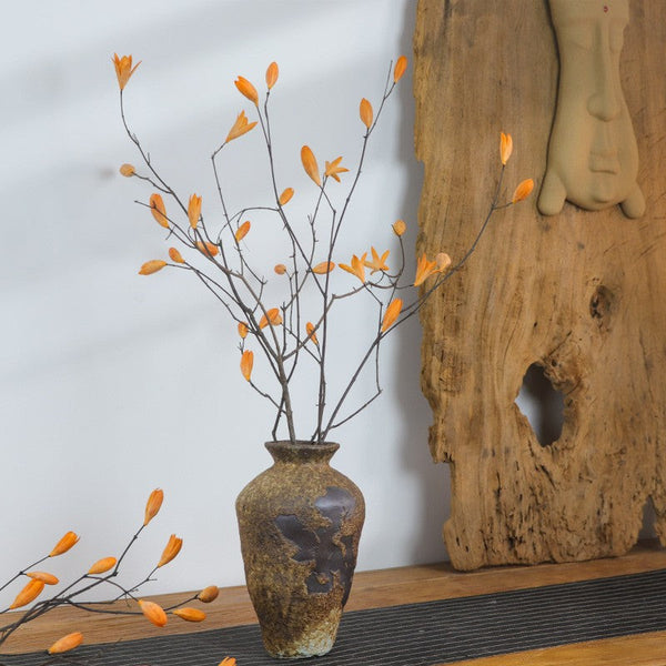 Dried Magnolia Branch, Magnolia Long Twigs, Natural Decorations, Flower Arrangement, Handmade Artificial Flower, Natural Dried Branches-Paintingforhome