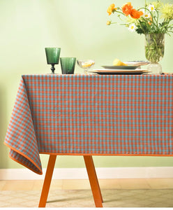 Cotton Chequer Rectangular Tablecloth for Kitchen, Rectangle Table Covers for Dining Room Table, Square Tablecloth for Coffee Table, Farmhouse Table Cloth-Paintingforhome