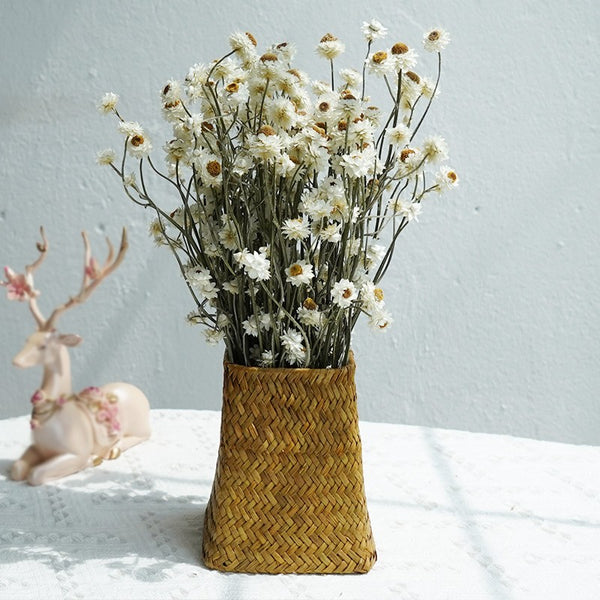 Flower Arrangements, Natural Dried Daisy Flower Bouquet, Natural Dried Daisy Flowers, A Bunch of Dried Daisy Flowers, Handmade Artificial Flowers for Home Decor-Paintingforhome