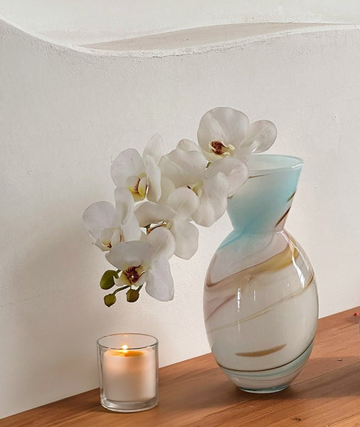 Flower Vases on Table, Handmade Glass Bud Vases, Vintage Small Glass Flower Vases, Water Holding Flower Vases-Paintingforhome