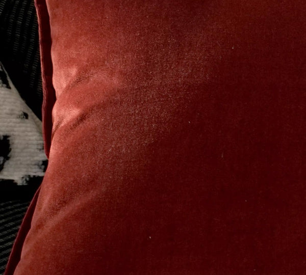 Large Modern Sofa Pillows, Modern Pillows for Couch, Red Decorative Pillow Covers, Decorative Throw Pillows for Living Room-Paintingforhome