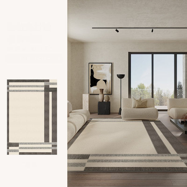 Geometric Contemporary Modern Rugs Next to Bed, Modern Carpets for Office, Abstract Area Rugs for Living Room, Modern Soft Rugs under Dining Room Table-Paintingforhome