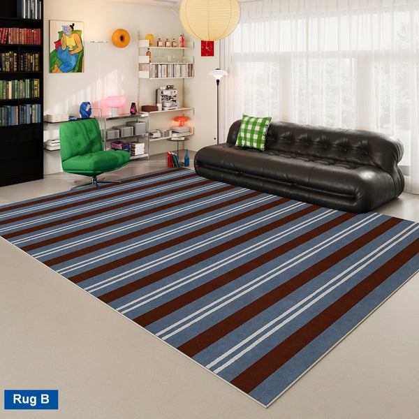 Modern Rugs under Coffee Table, Mid Century Contemporary Modern Rugs, Colorful Modern Rugs for Living Room, Dining Room Geometric Modern Rugs