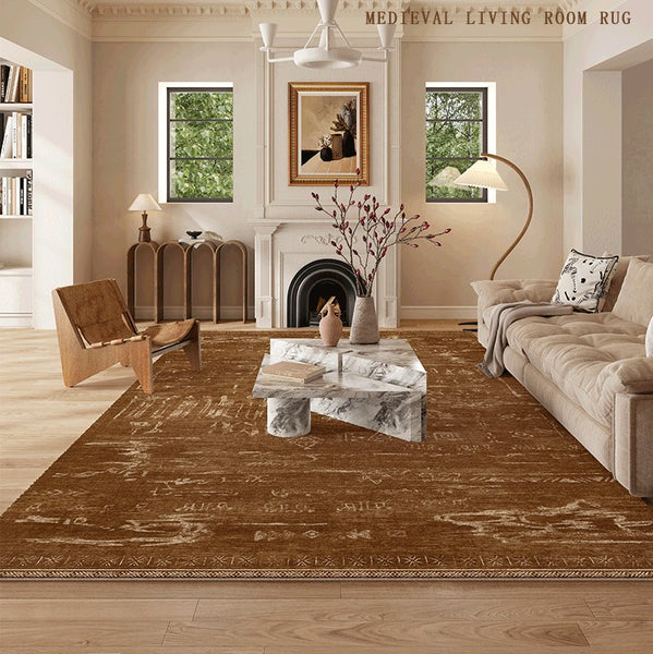 Mid Century Modern Rugs for Living Room, Geometric Contemporary Rugs, Abstract Contemporary Modern Rugs for Dining Room-Paintingforhome