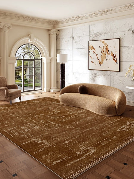 Mid Century Modern Rugs for Living Room, Geometric Contemporary Rugs, Abstract Contemporary Modern Rugs for Dining Room-Paintingforhome