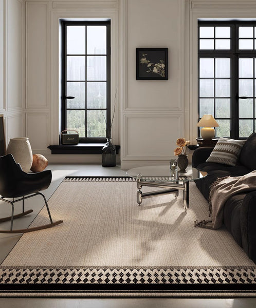 Modern Area Rugs under Sofa, Abstract Contemporary Rugs for Bedroom, Large Modern Rugs for Living Room, Dining Room Floor Rugs, Modern Carpets for Office-Paintingforhome