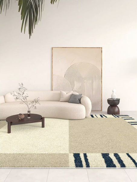 Dining Room Modern Floor Carpets, Abstract Modern Rugs for Living Room, Contemporary Modern Rugs Next to Bed, Bathroom Area Rugs, Modern Rug Ideas for Bedroom-Paintingforhome