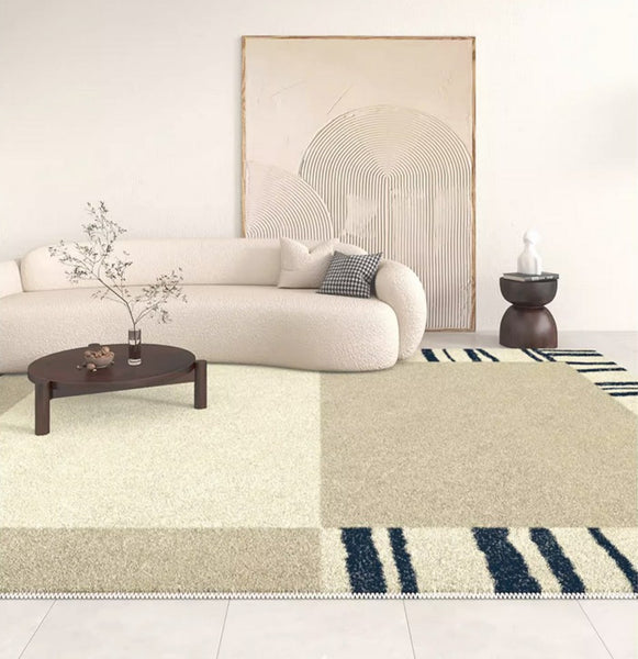 Dining Room Modern Floor Carpets, Abstract Modern Rugs for Living Room, Contemporary Modern Rugs Next to Bed, Bathroom Area Rugs, Modern Rug Ideas for Bedroom-Paintingforhome