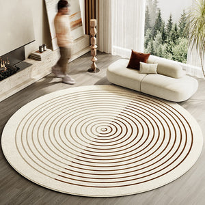 Large Area Rugs for Living Room, Modern Area Rug for Entryway, Coffee Table Rugs, Contemporary Area Rugs for Bedroom, Round Area Rug for Dining Room-Paintingforhome