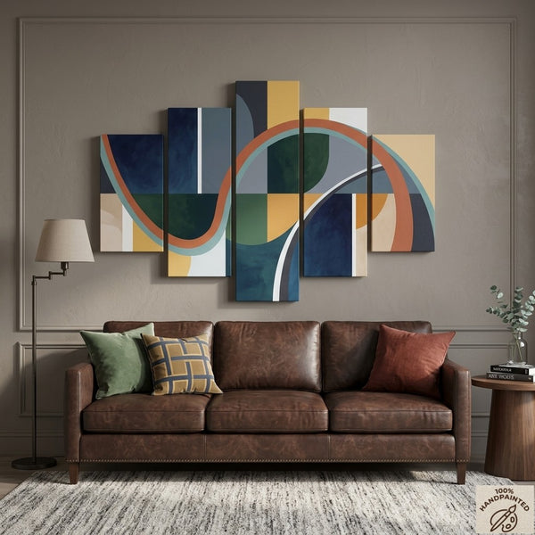 Modern Canvas Artwork for Living Room, Original Abstract Paintings, Large Abstract Wall Art Paintings