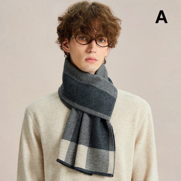 Casual Scarf for Men, Men's Winter Soft Wool Scarves, Men's Wool Scarf Winter, Formal Men Scarf Styles, Men's Winter Scarf, Business Wool Scarf for Gentleman