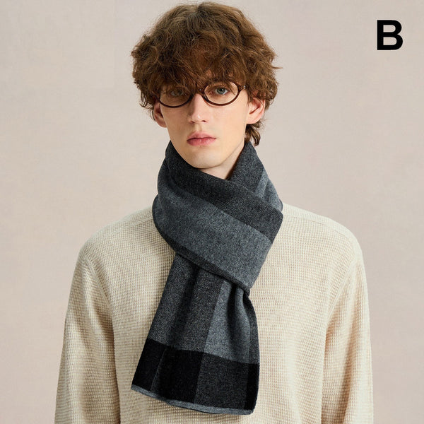 Casual Scarf for Men, Men's Winter Soft Wool Scarves, Men's Wool Scarf Winter, Formal Men Scarf Styles, Men's Winter Scarf, Business Wool Scarf for Gentleman