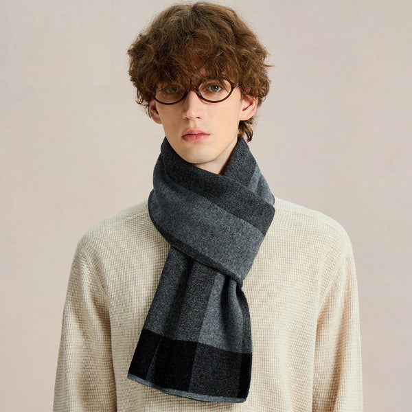 Casual Scarf for Men, Men's Winter Soft Wool Scarves, Men's Wool Scarf Winter, Formal Men Scarf Styles, Men's Winter Scarf, Business Wool Scarf for Gentleman