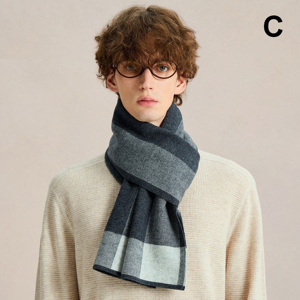 Casual Scarf for Men, Men's Winter Soft Wool Scarves, Men's Wool Scarf Winter, Formal Men Scarf Styles, Men's Winter Scarf, Business Wool Scarf for Gentleman